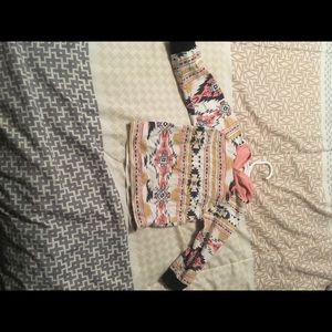 Cute patterned girls hoodie outfit